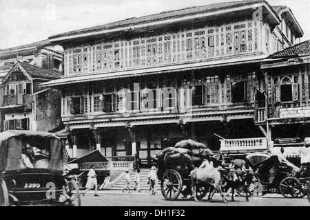 Vieux vintage des années 1900 Pydhonie jain temple bombay mumbai maharashtra Inde - aja 183487 Banque D'Images