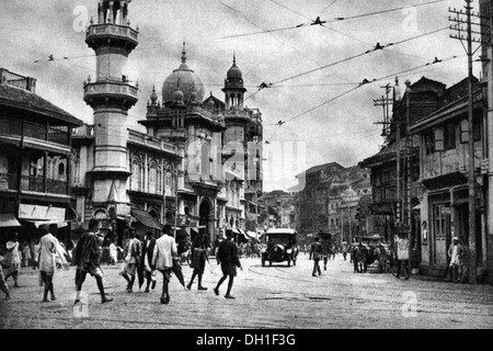 Vieux millésime des années 1900 Pydhonie bombay mumbai maharashtra Inde - aja 183488 Banque D'Images