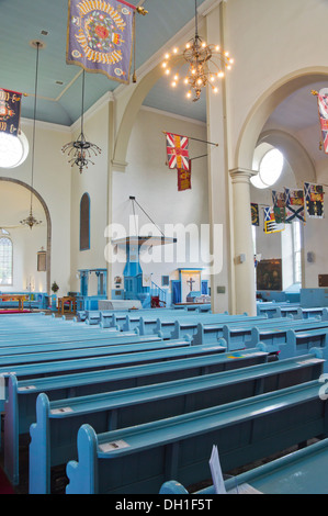 L'intérieur, Canongate Kirk, Royal Mile, Édimbourg, Écosse, Royaume-Uni Banque D'Images