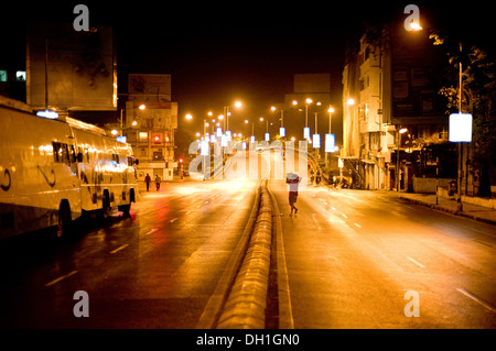 Kemps corner flyover at night mumbai Maharashtra Inde Asie Banque D'Images