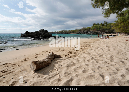 Plage Waialea Bay, Big Island, Hawaii, USA Banque D'Images