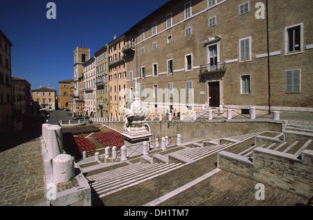 Plebiscito,ou la piazza del Papa, Ancona Marches Italie Banque D'Images