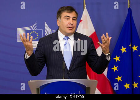 L'ancien président de la Géorgie, Mikhaïl Saakachvili Banque D'Images