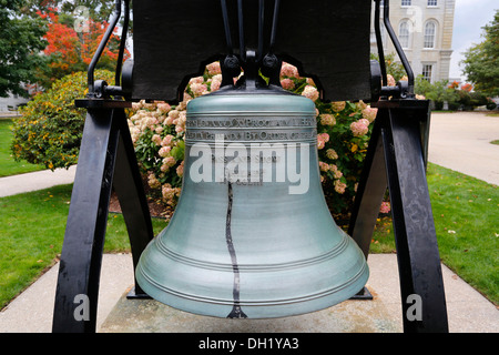 Réplique de la Liberty Bell, Concord, New Hampshire, USA Banque D'Images