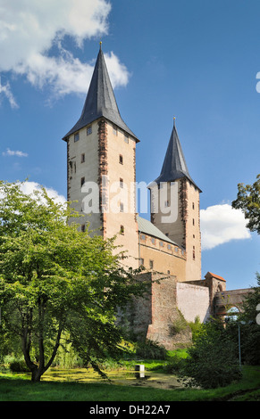 Le château Schloss Rochlitz, Saxe Banque D'Images