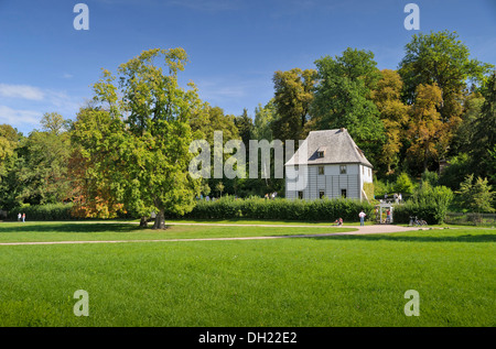 Johann Wolfgang von Goethe's garden house à Weimar, Thuringe Banque D'Images