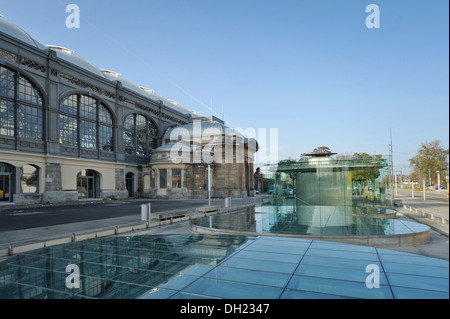 La gare centrale de Dresde, Wiener Platz, Dresde, Saxe Banque D'Images