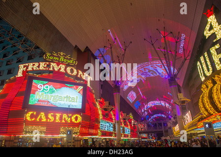 Le Fremont Street Experience à Las Vegas, Banque D'Images