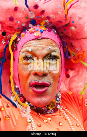 Drag Queen à la Gay Pride à Rio de Janeiro, Brésil Banque D'Images