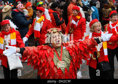 Rosenmontag parade, Carnaval 2010, Koblenz, Rhénanie-Palatinat Banque D'Images