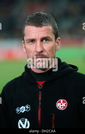 Marco Kurz, entraîneur-chef de l'équipe de football de deuxième division, 1. FC Kaiserslautern, Düsseldorf, Rhénanie du Nord-Westphalie Banque D'Images