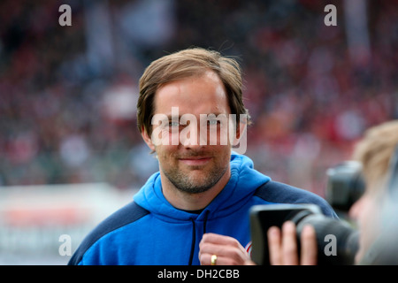 Thomas Tuchel, entraîneur de l'équipe de football Bundesliga FSV Mainz 05, Mayence, Rhénanie-Palatinat Banque D'Images