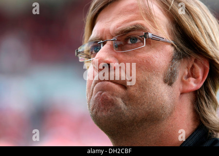 Jürgen Klopp, l'entraîneur de l'équipe de football Bundesliga Borussia Dortmund, Mayence, Rhénanie-Palatinat Banque D'Images