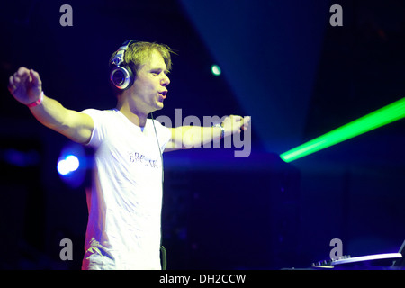 DJ Armin van Buuren, festival techno Mayday 2010 dans la salle de concert, Westfalenhalle Dortmund, Rhénanie du Nord-Westphalie Banque D'Images