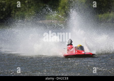 Motor Yacht, international motor yacht race sur la Moselle à Brodenbach, Rhénanie-Palatinat Banque D'Images