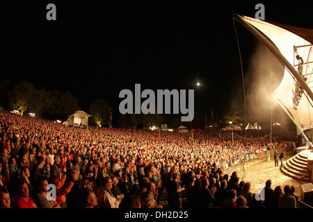 Dernier concert de la tournée, BAP Loreley open air, stade saint Goarshausen, Rhénanie-Palatinat Banque D'Images