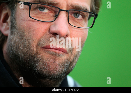 Jürgen Klopp, l'entraîneur du club de Bundesliga Borussia Dortmund, portrait, à Mayence, en Rhénanie-Palatinat Banque D'Images