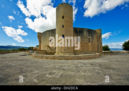 Castillo de Bellver, château de Bellver, Palma de Mallorca, Majorque, Îles Baléares, Espagne, Europe Banque D'Images