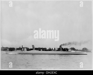 Cushing (Torpedo Boat 1). Côté tribord, 1891 512898 Banque D'Images