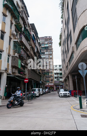 Bloc d'appartement à Macao, Chine. Banque D'Images