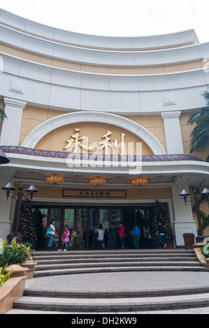 Entrée principale de la Wynn casino à Macao, Chine. Banque D'Images