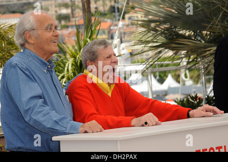 66ème édition du Festival du Film de Cannes : Jerry Lewis et Michel Legrand le 2013/05/23 Banque D'Images