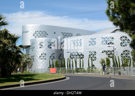 École Moderne, Moderniste Ou Post Moderne De Restauration Ou De Cuisine Lycée Georges Frêche De Massimiliano Fuksas Montpellier France Banque D'Images