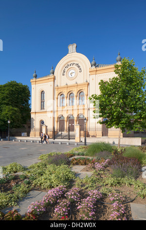 Synagogue de la Place Kossuth, Pecs, Hongrie, Southern Transdanubia Banque D'Images