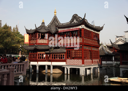 Le Jardin Yuyuan à Shanghai, Chine Banque D'Images