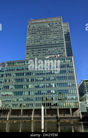 25, rue Bank, Canary Wharf, les Docklands, Isle of Dogs, East London E14, Royaume-Uni Banque D'Images