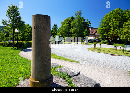 Allemagne, Bade-Wurtemberg, Lorch, Limes germanique supérieure, Site du patrimoine mondial de l'UNESCO, marqueur 1 à 6 siècle Banque D'Images