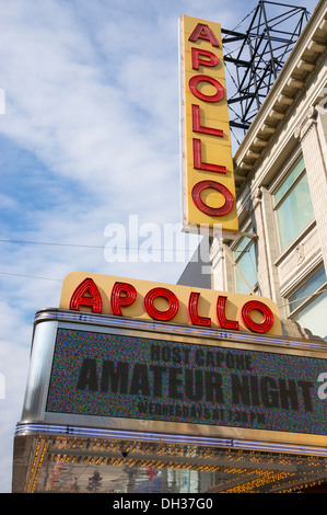 L'Apollo Theatre au 253 West 125th Street à Harlem à New York City, USA Banque D'Images