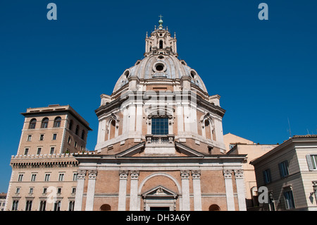 Santa Maria di Loreto lors du Forum de Trajan, Rome, Italie Banque D'Images