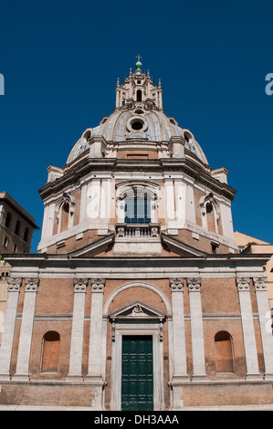 Santa Maria di Loreto lors du Forum de Trajan, Rome, Italie Banque D'Images