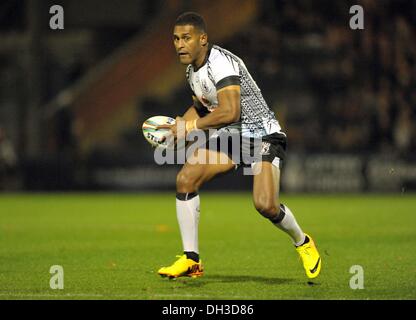 Rochdale, UK. 28 octobre 2013. Alipate Noilea (Fidji) - Fidji / Irlande - Groupe A - Coupe du Monde de Rugby 2013 - Spotland Rochdale, stade, en Angleterre. 28/10/2013 © Sport en images/Alamy Live News Banque D'Images