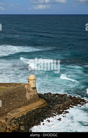 Garita del Diablo/Sentry Devil's House, San Cristobal Château, Site Historique National de San Juan, San Juan, Puerto Rico Banque D'Images