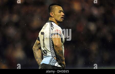 Rochdale, UK. 28 octobre 2013. Aaron Groom (Fidji) - Fidji / Irlande - Groupe A - Coupe du Monde de Rugby 2013 - Spotland Rochdale, stade, en Angleterre. 28/10/2013 © Sport en images/Alamy Live News Banque D'Images