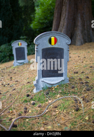 Des sépultures de guerre belge à l'hôpital Royal Victoria de Netley cimetière de la Seconde Guerre mondiale 1 Banque D'Images