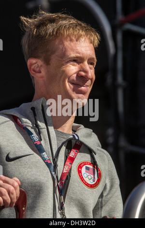 Gordy Sheer à l'USOC 100 jours à l'Jeux olympiques d'hiver de 2014 à Sotchi Banque D'Images