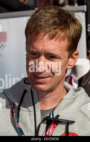 Gordy Sheer à l'USOC 100 jours à l'Jeux olympiques d'hiver de 2014 à Sotchi Banque D'Images