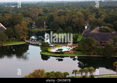 Vue panoramique de Myrtle Beach, Caroline du Sud, USA, un lieu de vacances populaire. Banque D'Images