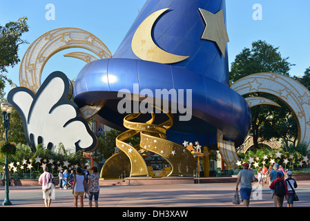 Hollywood Studios, The Sorcerer's Hat, parc à thème, Disney World, Orlando, Floride Banque D'Images