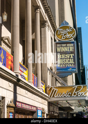 Music Box Theatre Marquee, NYC Banque D'Images