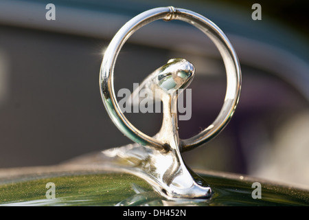 Symbole sur l'ancienne voiture Buick antique Banque D'Images