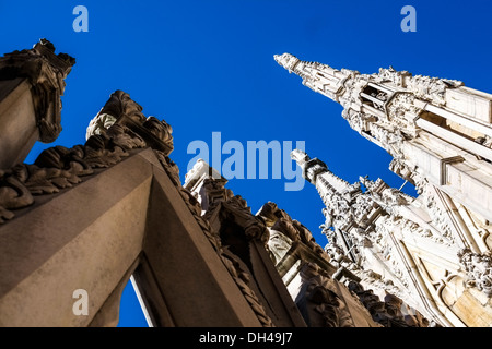 Détail de la cathédrale Duomo de Milan Banque D'Images