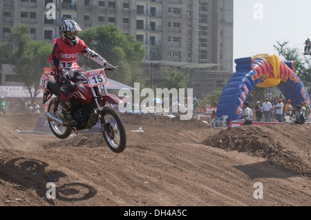Motocross Bike Race Pune Maharashtra Inde Asie Dec 2011 NOMR et NOPR Banque D'Images