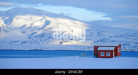 Le long de la cabine fiord Banque D'Images