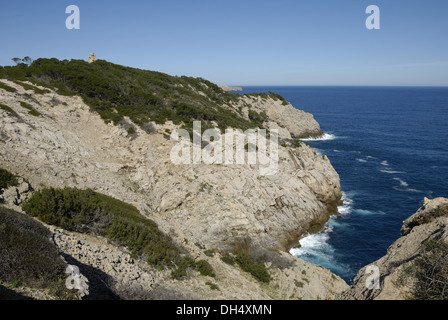 Côte Rocheuse près de Cala Ratjada Banque D'Images