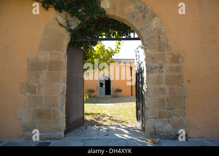 Planeta Estate Winery, l'Ulmo , situé près de Sambuca di Sicilia, Italie Banque D'Images