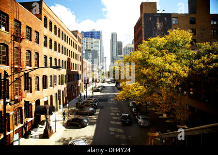 L'automne coloré à Chicago Banque D'Images